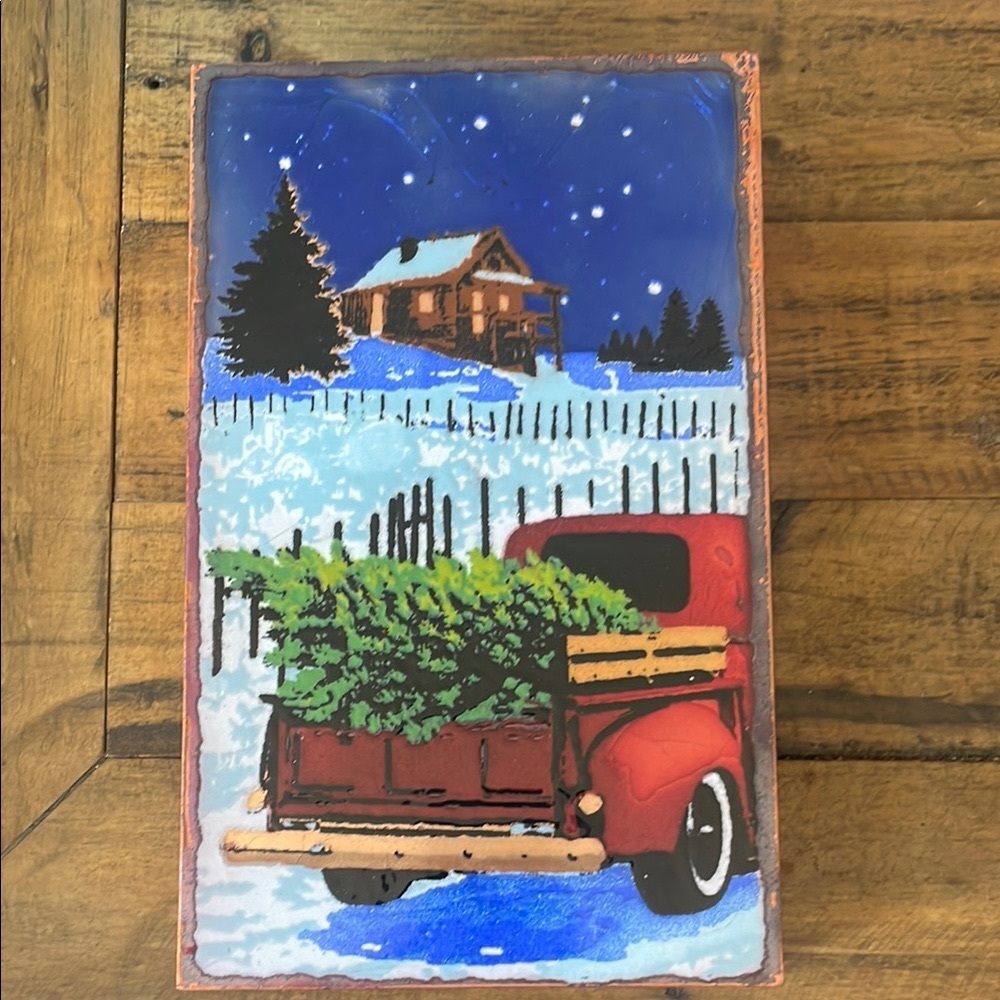 RETIRED Houston Llew Spirit Tile #244 Yuletide